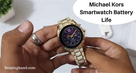 how much is battery life on michael kors smart watch|Michael Kors watch service center.